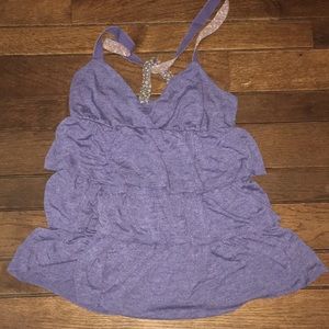 American Eagle ruffled tank